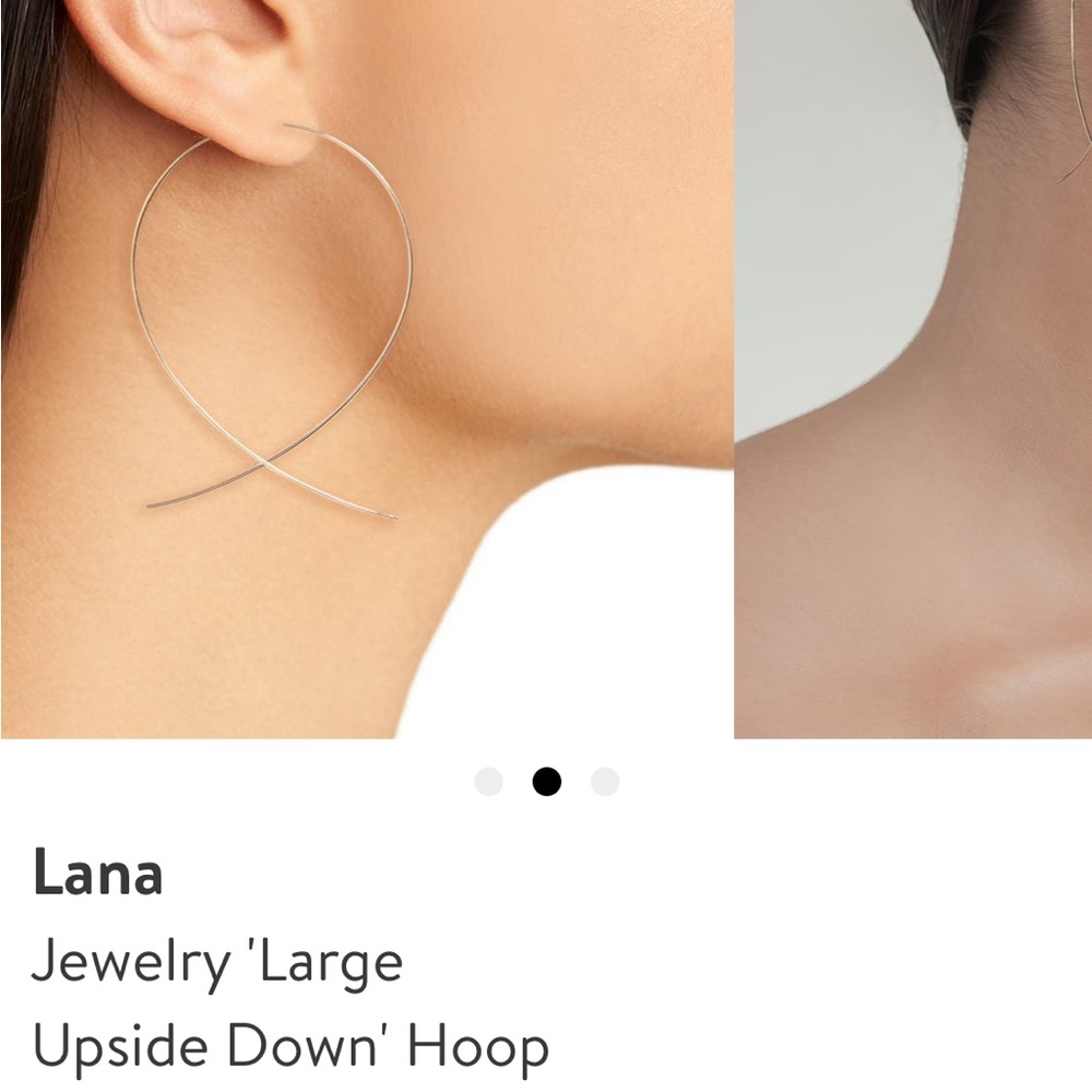 Large Lana upside down hoops.